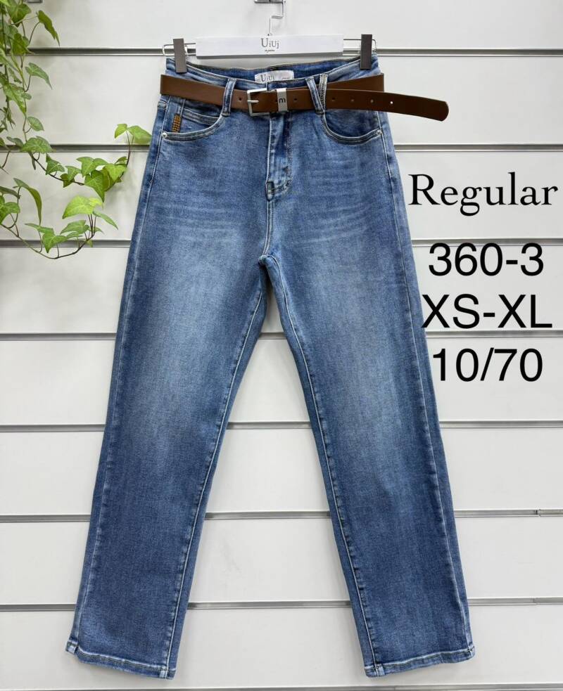 Spodnie damskie jeansy Roz XS-XL, 1 Kolor Paczka 10 szt